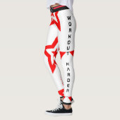 Arbeiten Sie hart. Spielen Sie hart. Arbeiten Sie Leggings (Links)