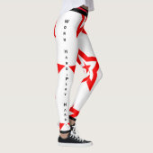 Arbeiten Sie hart. Spielen Sie hart. Arbeiten Sie Leggings (Rechts)