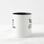 Arbeiten Sie hart, spielen Sie so hart Statement D Tasse (Zentrum)