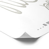 Arbeiten Sie hart und seien Sie ein schönes Poster (Ecke)