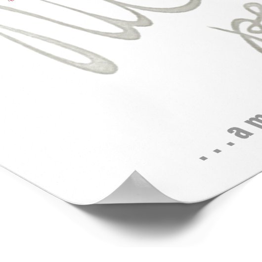 Arbeiten Sie hart und seien Sie ein schönes Poster (Ecke)