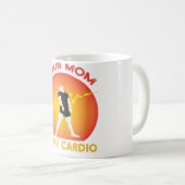 Arbeiten Sie härter, um mehr Live-Gym-Arbeit zu sc Kaffeetasse (VorderseiteRechts)