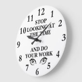 Arbeiten Sie Ihre Arbeitsmauer Große Wanduhr (Winkel)