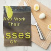 Arbeiten Sie Ihren Hintern aus - Frauen arbeiten M Küchentuch (Viertel Falte)