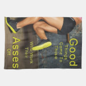 Arbeiten Sie Ihren Hintern aus - Frauen arbeiten M Küchentuch (Horizontal)