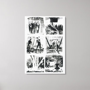 Arbeiten Sie innerhalb der Caissons und Brooklyn Leinwanddruck