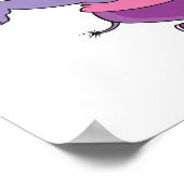 Arbeiten Sie lustige Fitness Workout Rhino Poster (Ecke)