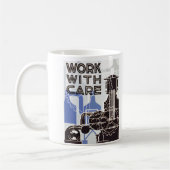 Arbeiten Sie mit Sorgfalt Becher Kaffeetasse (Links)