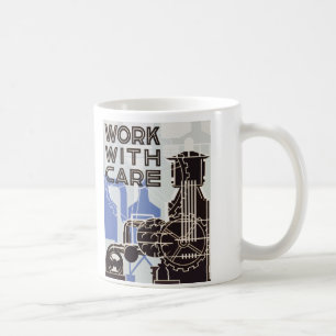 Arbeiten Sie mit Sorgfalt Becher Kaffeetasse