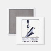 Arbeiten Sie mit Sorgfalt Magnet (Vorderseite/Rückseite)