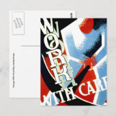 Arbeiten Sie mit Sorgfalt Postkarte (Vorne/Hinten)