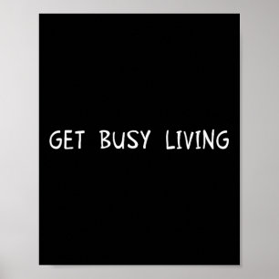 Arbeiten Sie Motivierend mit Inspiration Poster