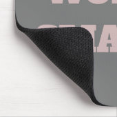 Arbeiten Sie nicht hart an klugen motivierend Text Mousepad (Ecke)