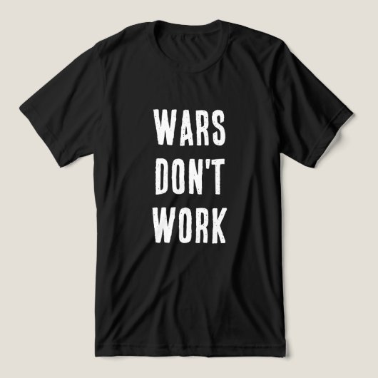 Arbeiten Sie nicht Tri-Blend Shirt (Design Vorderseite)