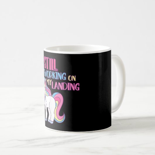 Arbeiten Sie noch an meinem Landereignis gebrochen Kaffeetasse (VorderseiteRechts)