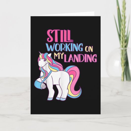 Arbeiten Sie noch an meinem Landereignis gebrochen Karte (Vorderseite)