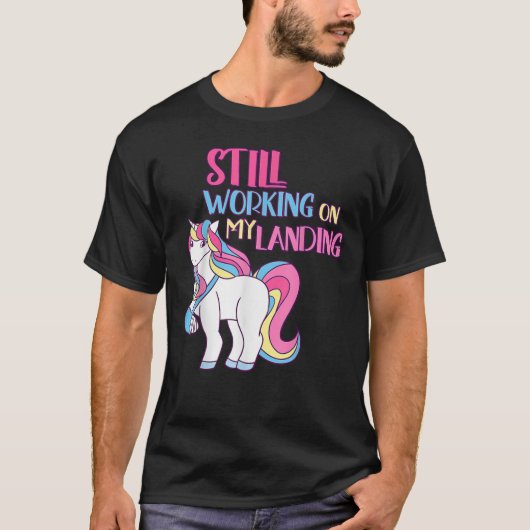 Arbeiten Sie noch an meinem Landereignis gebrochen T-Shirt (Vorderseite)