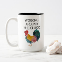 Arbeiten um den Klempner Zweifarbige Tasse