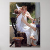"Arbeiten unterbrochen" von Bouguereau Poster (Vorne)
