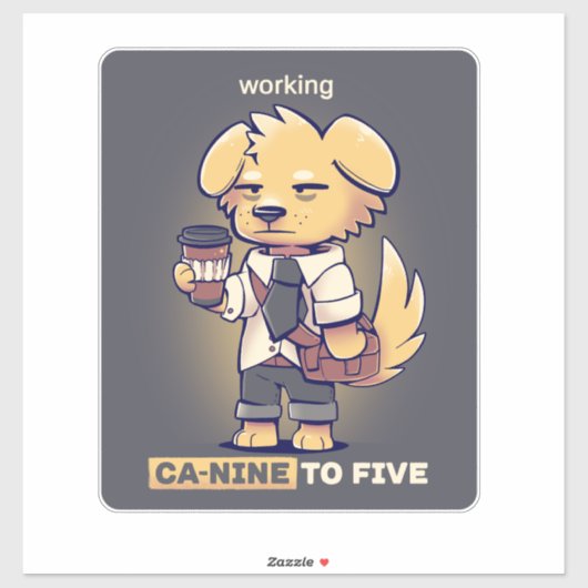Arbeiten von CaNINE zu FÜNF Aufkleber (Blatt)