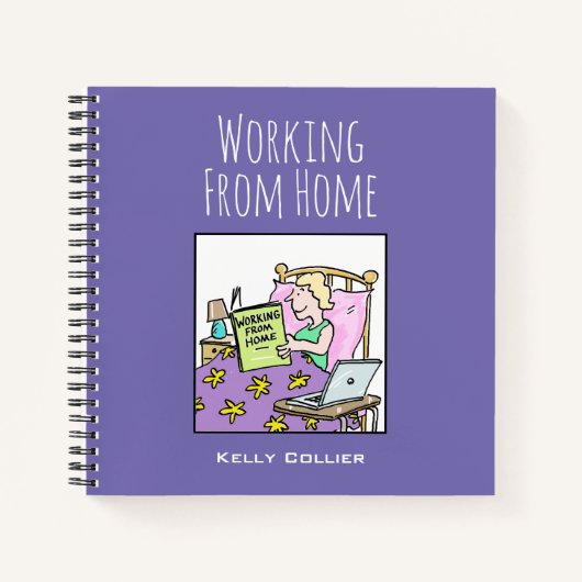 Arbeiten von Ihrer Zuhause mit dem Namen Notizblock (Vorderseite)