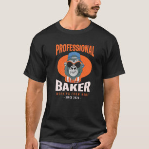 Arbeiten von Zuhause Baker Backbauch Konditorei Ko T-Shirt