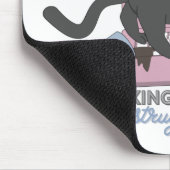 Arbeiten von Zuhause - Der Kampf ist bei Katzen ec Mousepad (Ecke)