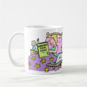Arbeiten von Zuhause Kaffeetasse (Links)