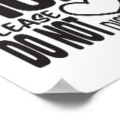 Arbeiten von Zuhause MAMA bitte nicht stören Poster (Ecke)