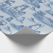 Arbeiten von Zuhause mit meinen Katzen zweifarbig Geschenkpapier (Ecke)