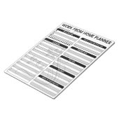 Arbeiten von Zuhause-Planer, Business-Planer-Notep Notizblock (angewinkelt)