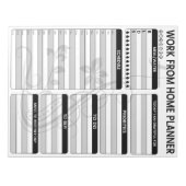 Arbeiten von Zuhause-Planer, Business-Planer-Notep Notizblock (Vorderseite)