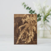 "Arbeiten von Zuhause" Postkarte (Stehend Vorderseite)