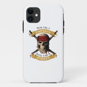 Arbeiten wie ein Captain-Party wie eine Piratenpup Case-Mate iPhone Hülle