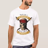 Arbeiten wie ein Captain-Party wie eine Piratenpup