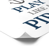 Arbeiten wie ein Hauptbuch für nautisches Kinderzi Poster (Ecke)