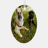 Arbeitende Mädchen Ornament Aus Metall (Vorderseite Rechts)