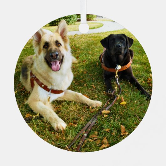 Arbeitende Mädchen Ornament Aus Metall (Rückseite)