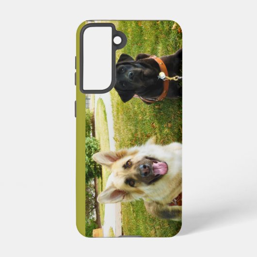 Arbeitende Mädchen Samsung Galaxy Hülle (Rückseite)