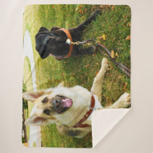 Arbeitende Mädchen Sherpadecke