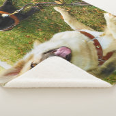 Arbeitende Mädchen Sherpadecke (3/4)