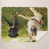 Arbeitende Mädchen Sherpadecke (Vorderseite (Horizontal))