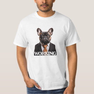 Arbeitender Hund Französische Bulldogge Frenchie C T-Shirt