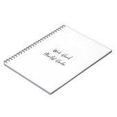 Arbeitenschwer offenkundige härtere Arbeit für sie Notizblock (Linke Seite)