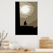 Arbeiter am frühen Morgen Poster (Küche)