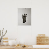 Arbeiter aufgehoben von Crane, 1935. Vintages Foto Poster (Küche)