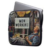 Arbeiter bei der Arbeit Laptopschutzhülle (Vorderseite Links)