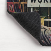 Arbeiter bei der Arbeit Mousepad (Ecke)