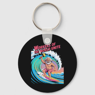 Arbeiter Der Welt Vereint Euch Surfen Karl Marx Schlüsselanhänger
