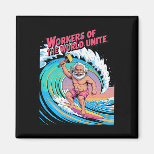 Arbeiter Der Welt Vereint Surfen Karl Marx Magnet